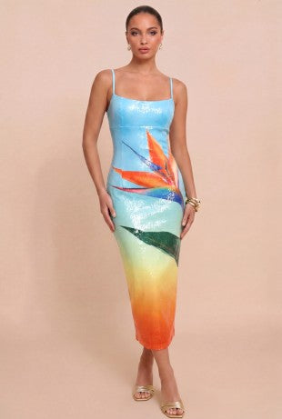 Paradise Ombre Sequin Maxi