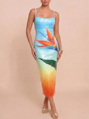 Paradise Ombre Sequin Maxi