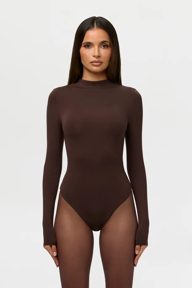 Mock neck bodysuit