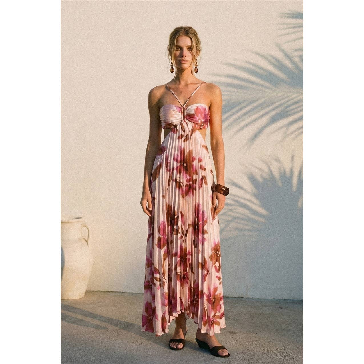 Gianna Pleated Maxi Dress
