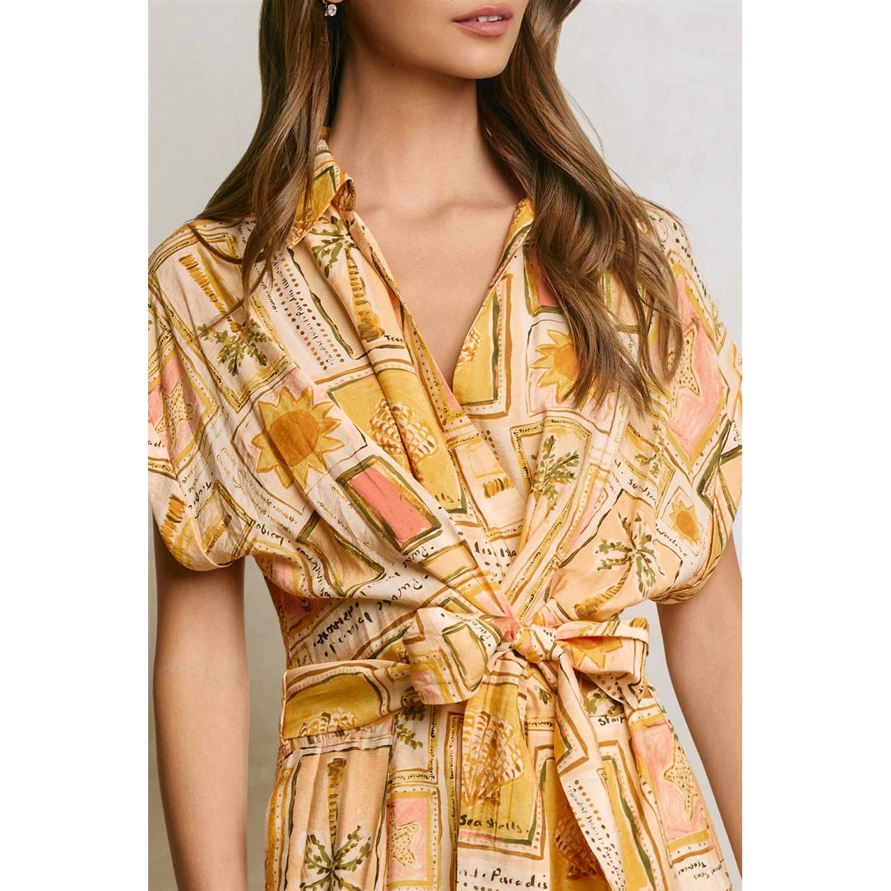Sandscript Wasit Tie Jumpsuit