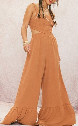 Anna Textured Jumpsuit