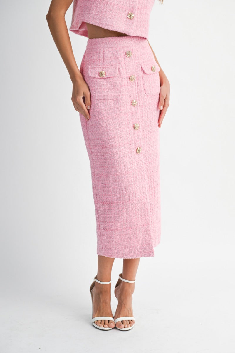 Athena Pink Tweed