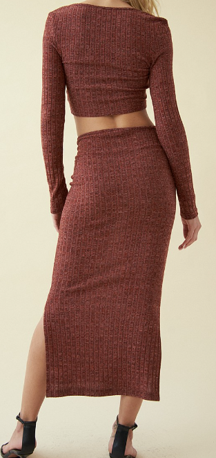 Rust Ruched 2 piece