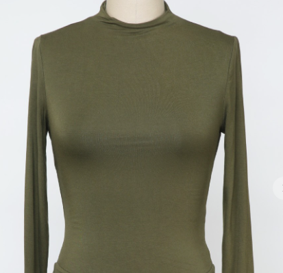 Mock Neck Bodysuit