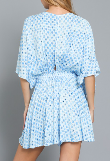 Blue Clover Kimono Romper