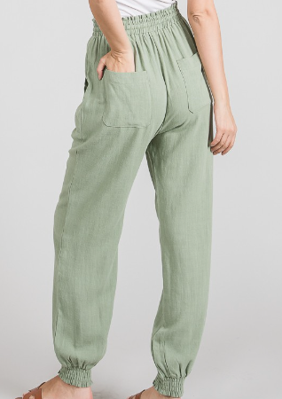 Island Joggers-Sage