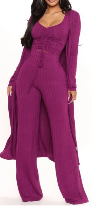 Plum Lounge 3 Piece Set