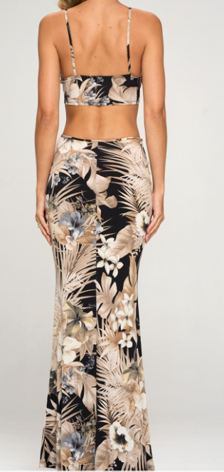 Tropical Maxi Dress