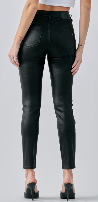 Black Taylor High Rise w Front Slit