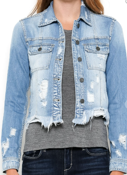 Becca Light Washed Denim Jacket