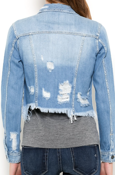 Becca Light Washed Denim Jacket