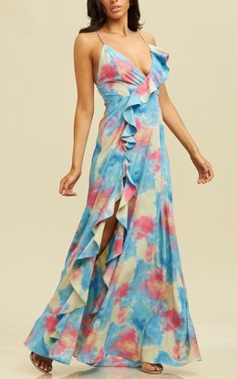 Watercolor Tie Back