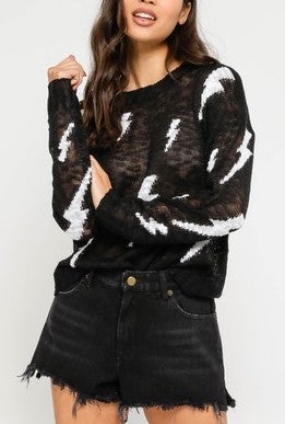 Heather Lightning Sweater