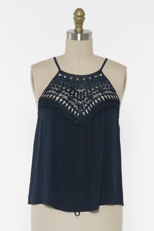 Lovely Lace Halter – G. Marie Boutique