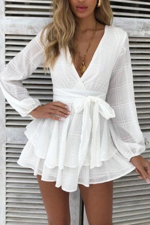 Vanna Romper - White