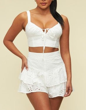 Amy Eyelet Skort 2 Piece