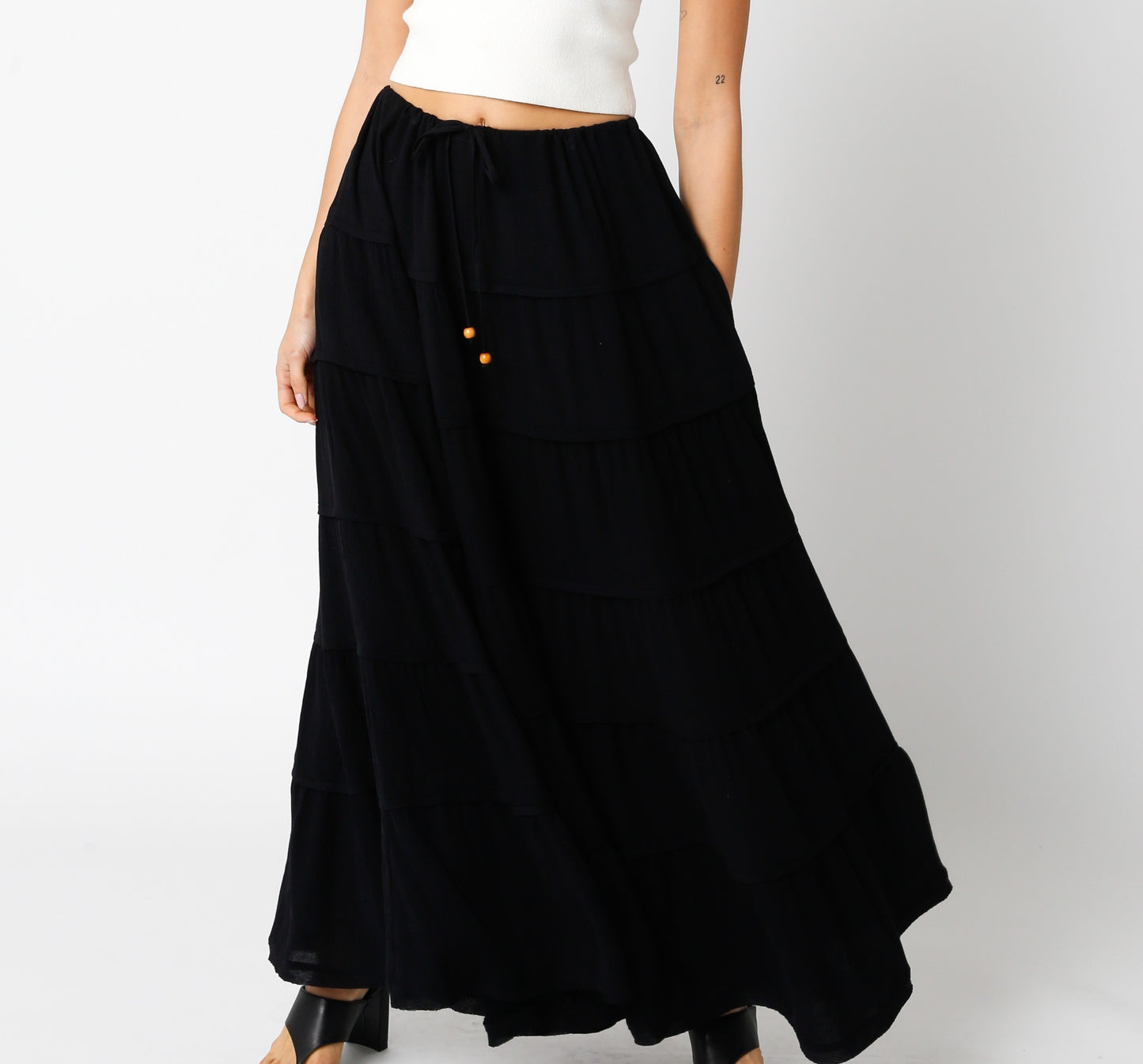 Ellen Pleated Maxi Skirt