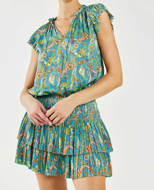 Paisley Pleated Mini