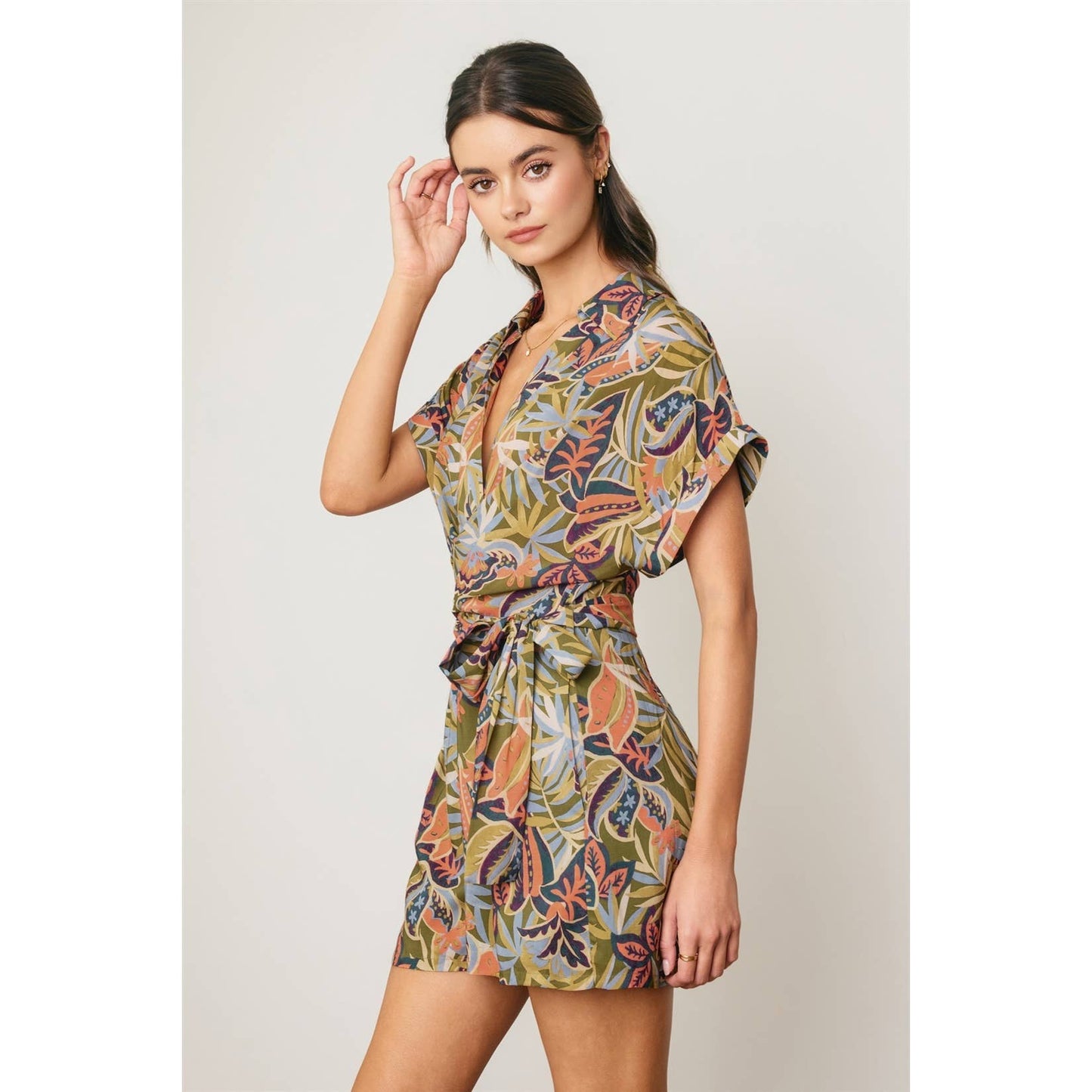 Island Solstice Surplice Waist Tie Romper