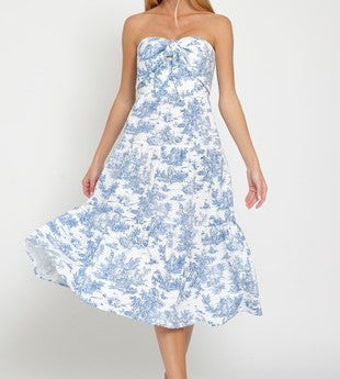 Almafi Strapless Midi