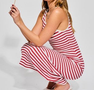 Ruby Stripe Midi