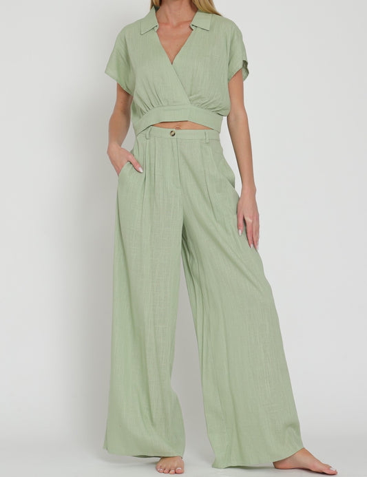 Susie Linen Pants Set