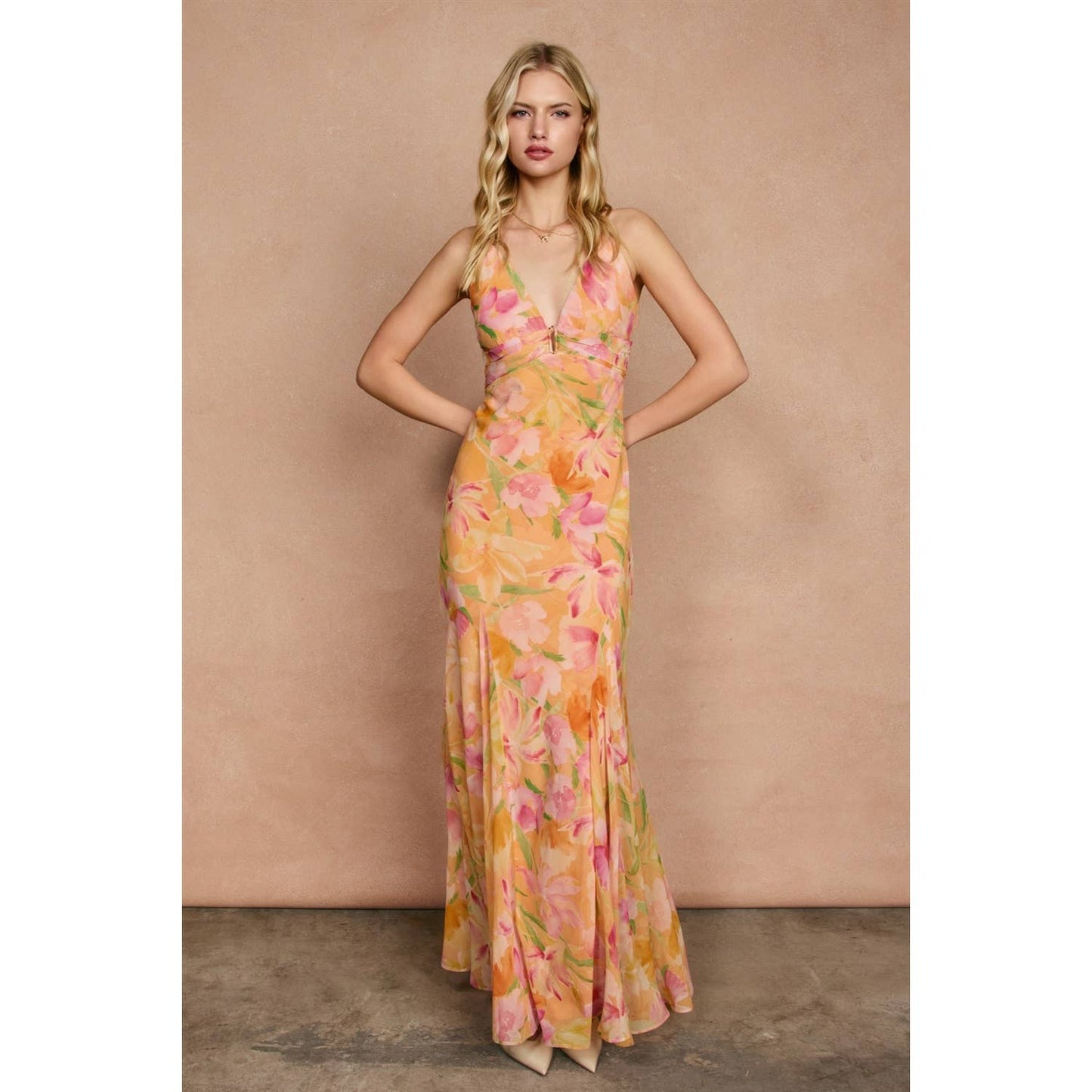 Island Blossom Maxi Dress