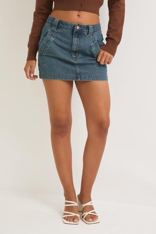 Mini Denim Skirt