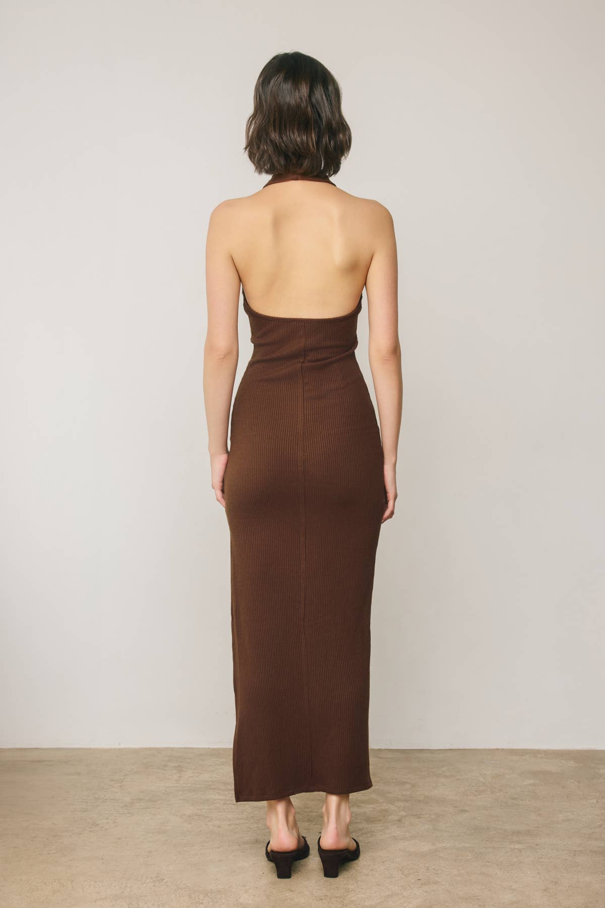 Paige Halter Open Back Dress