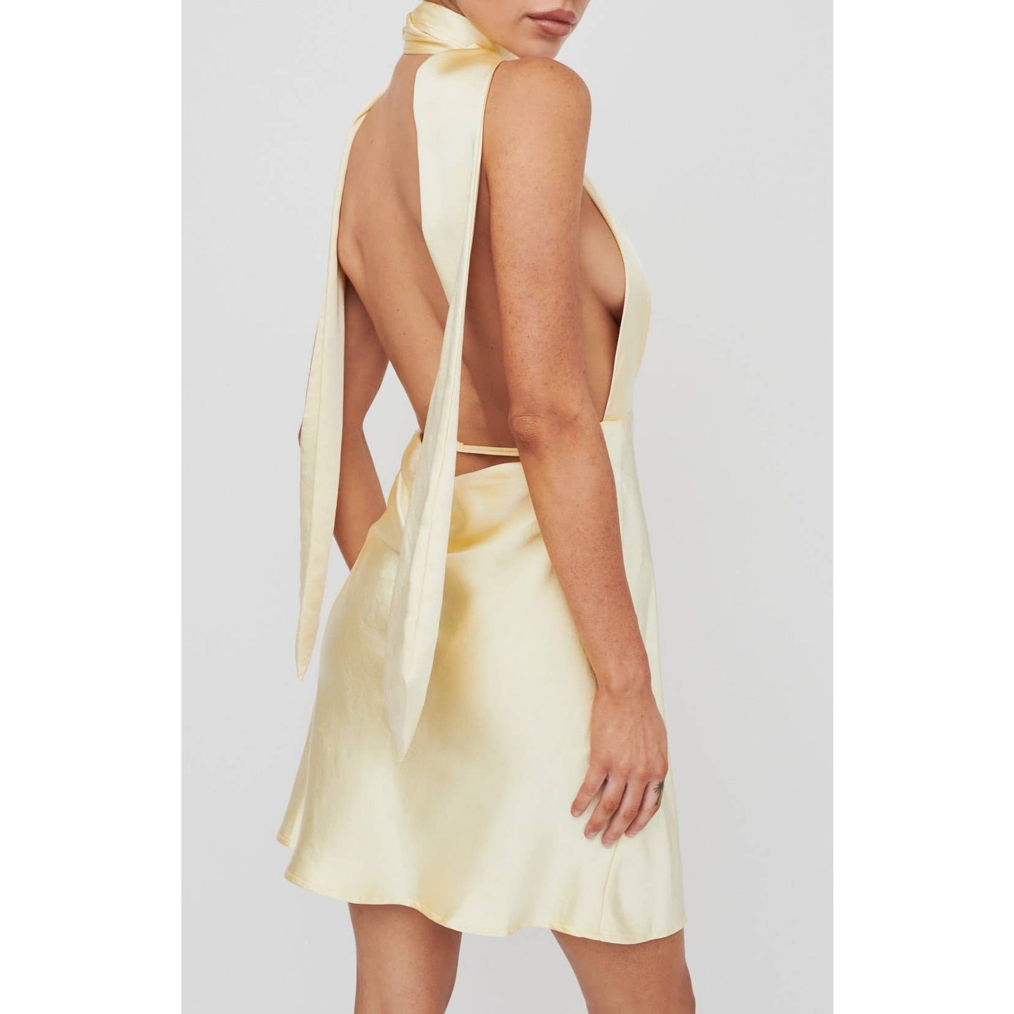 Rose Halterneck Mini Dress