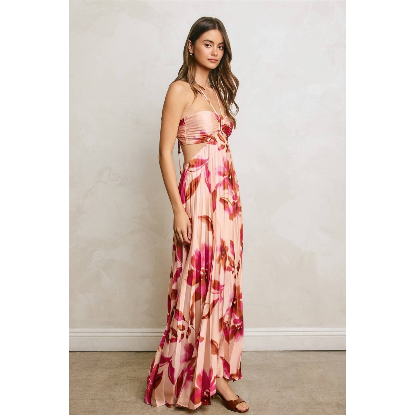 Gianna Pleated Maxi Dress
