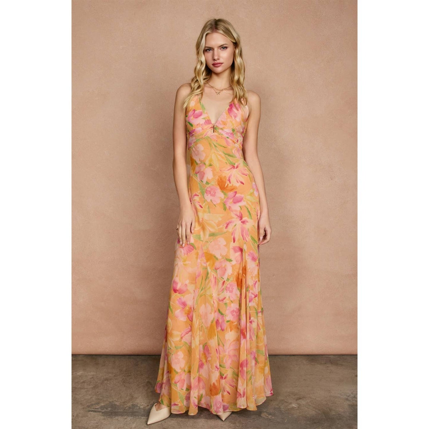 Island Blossom Maxi Dress