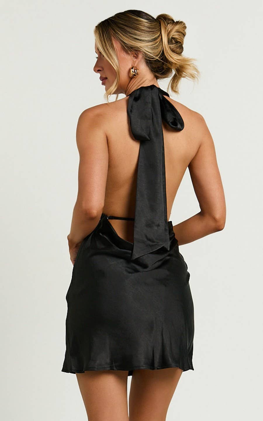 Rose Halterneck Mini Dress