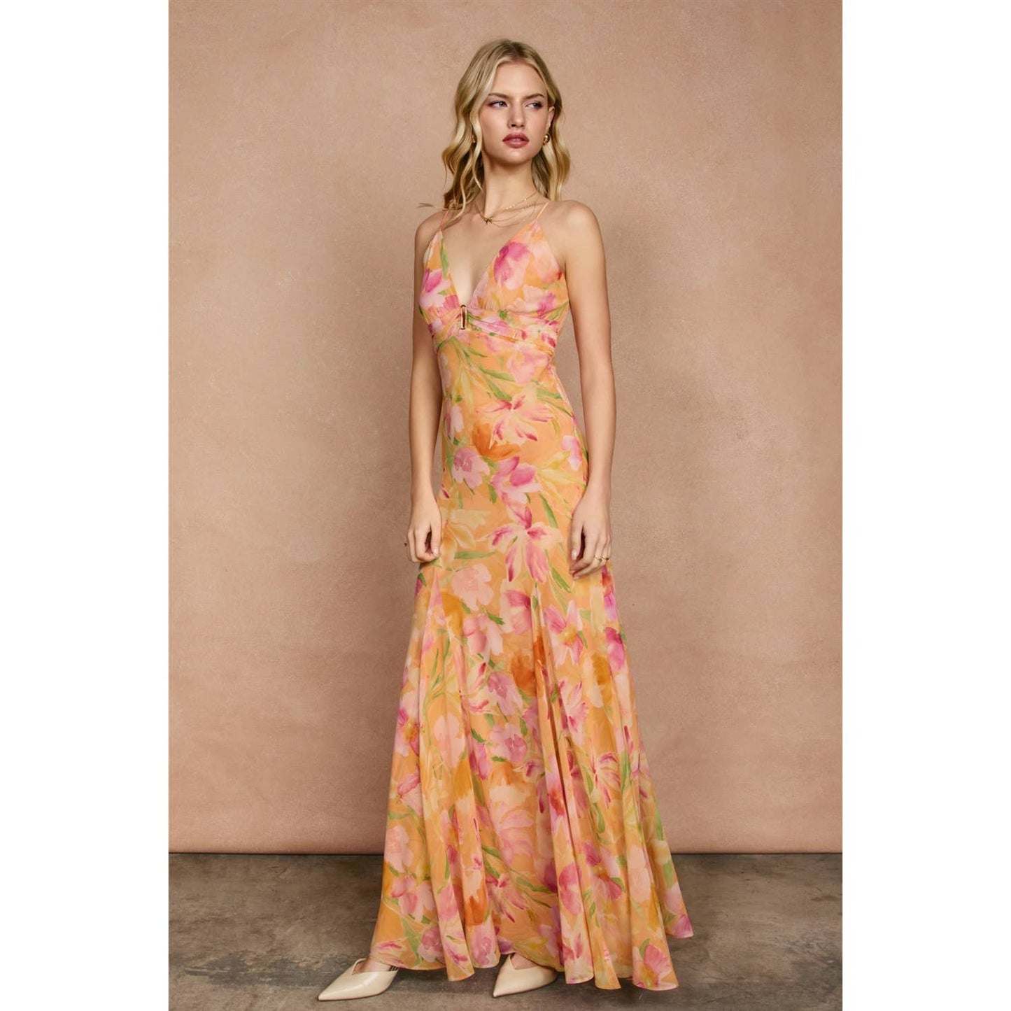 Island Blossom Maxi Dress
