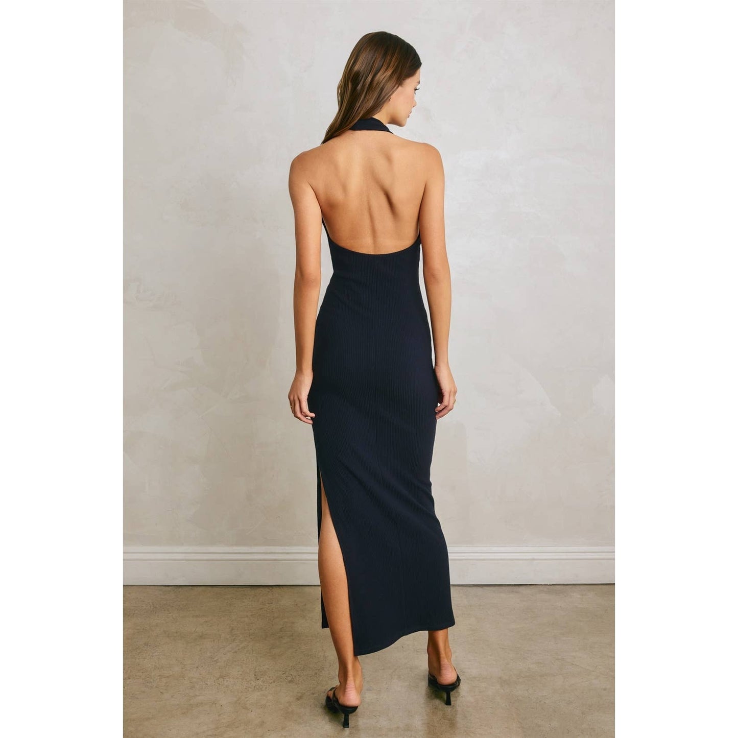 Paige Halter Open Back Dress