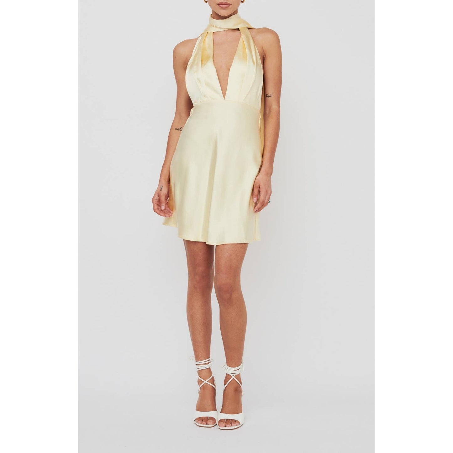 Rose Halterneck Mini Dress