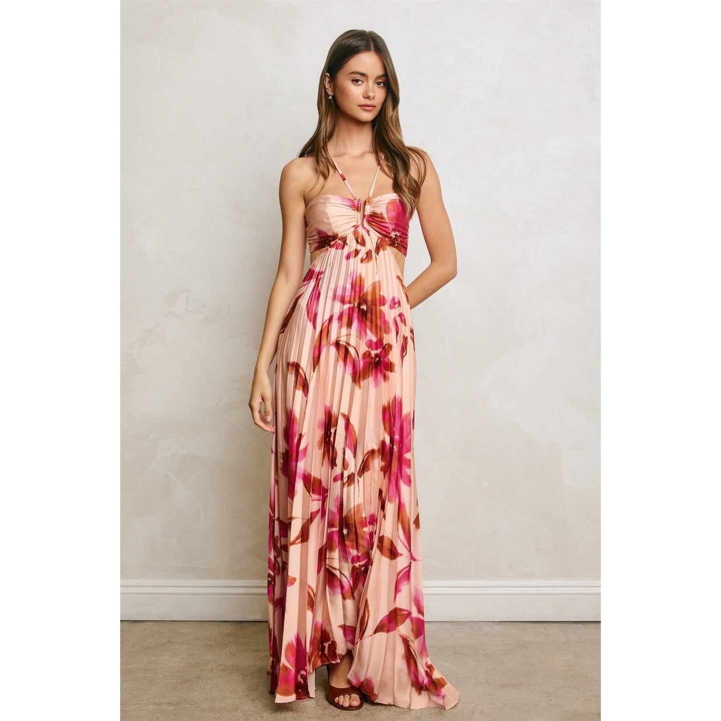 Gianna Pleated Maxi Dress