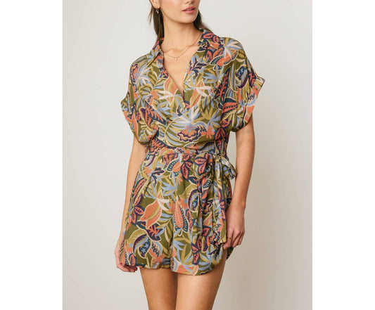 Island Solstice Surplice Waist Tie Romper