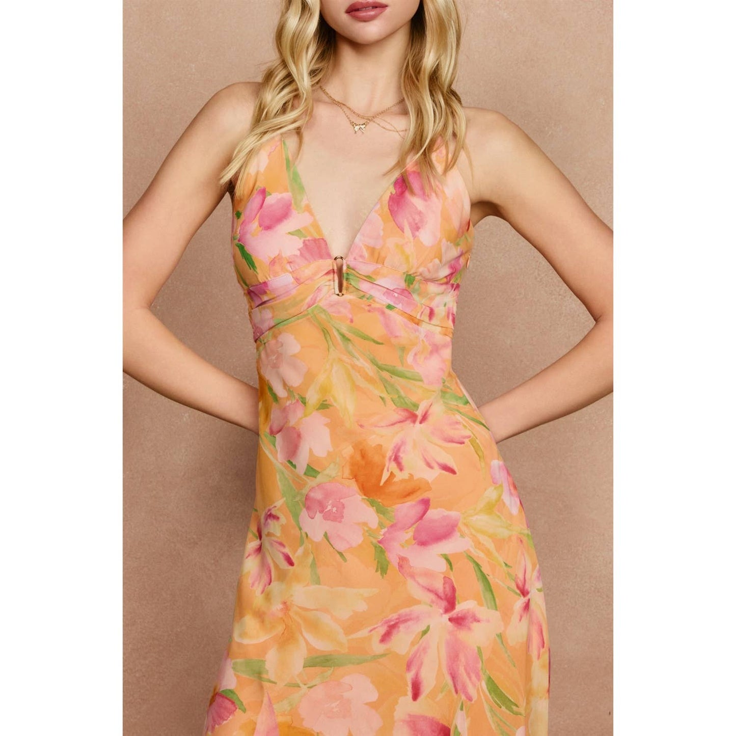 Island Blossom Maxi Dress