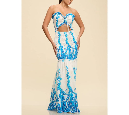 Maria scrunch maxi dress