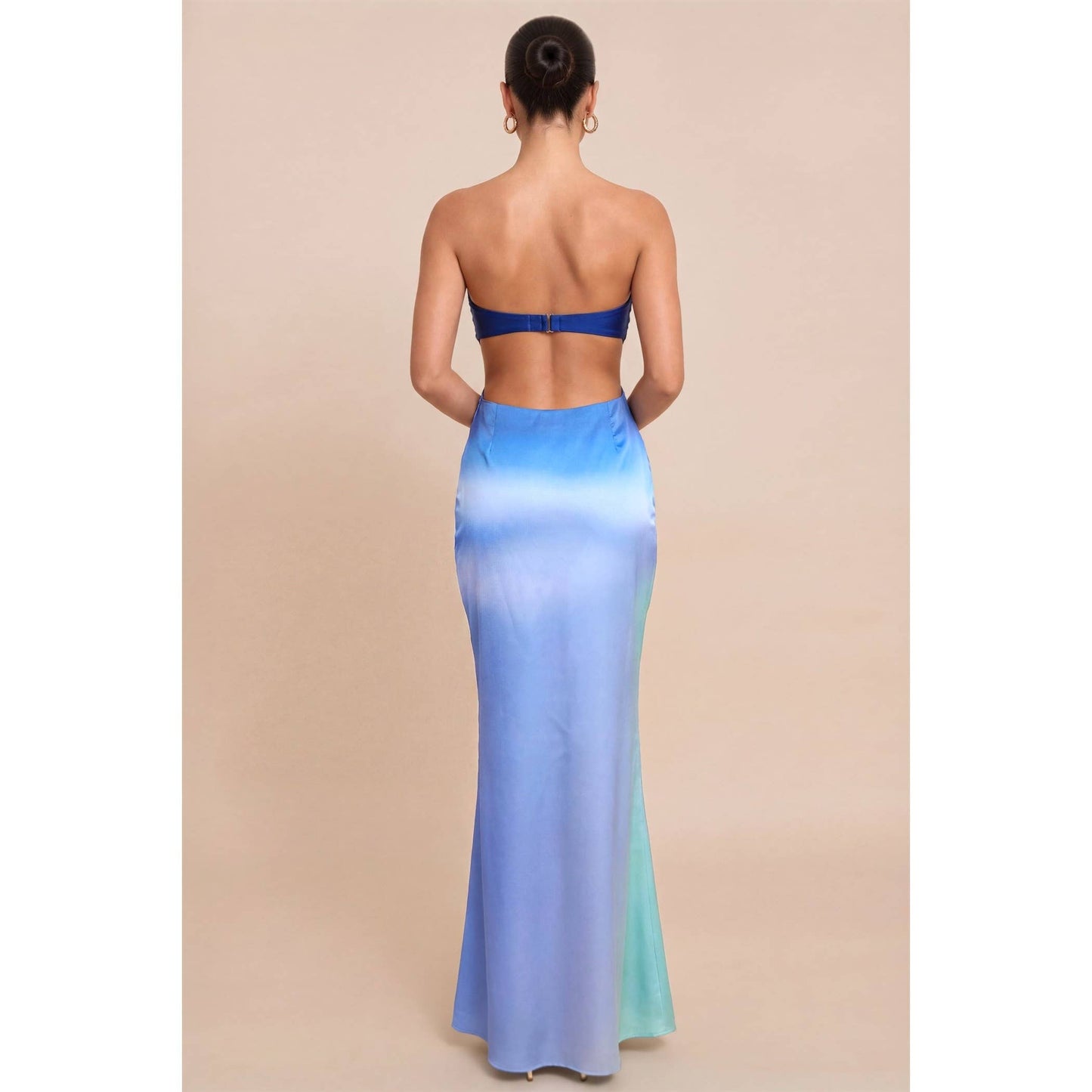 OMBRE SILVER BEAD DRESS