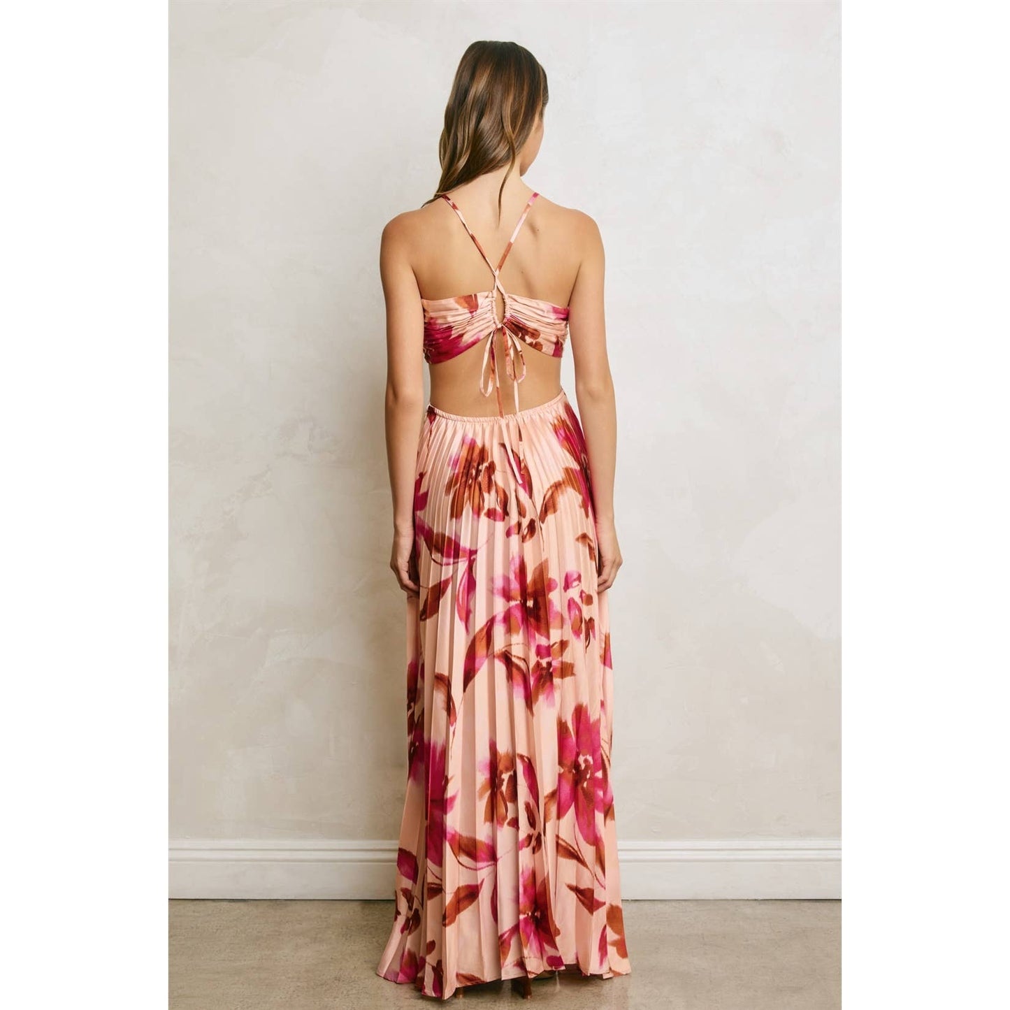 Gianna Pleated Maxi Dress