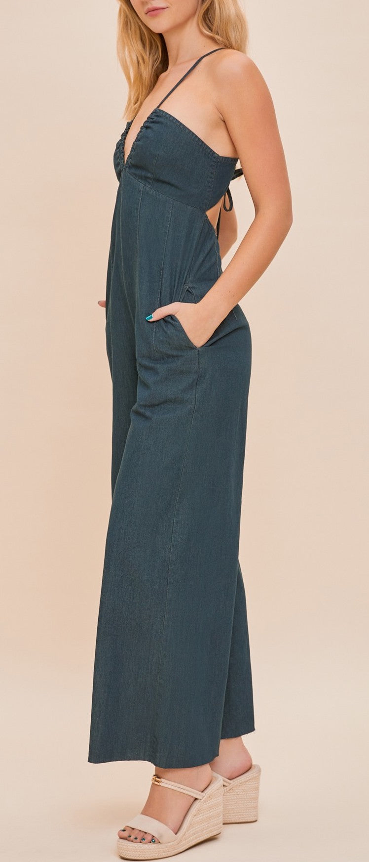 Demi Denim Jumpsuit