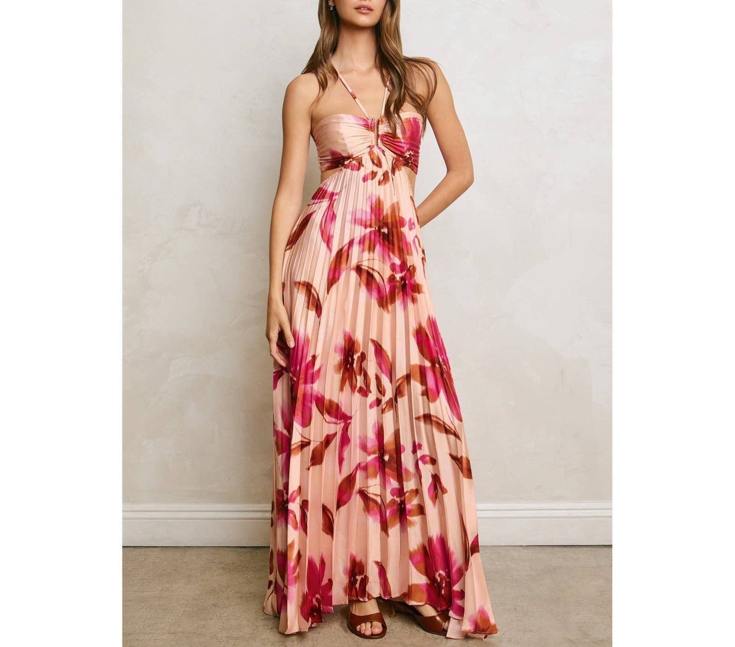 Gianna Pleated Maxi Dress