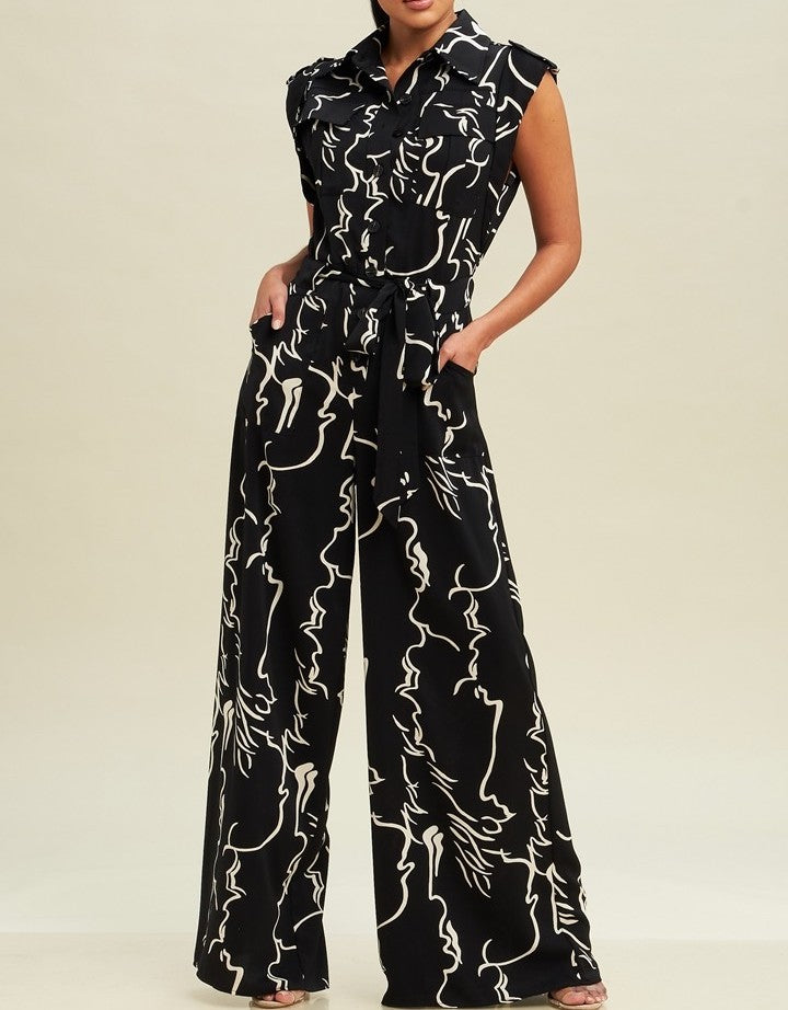 Audra Abstract Jumpsuit