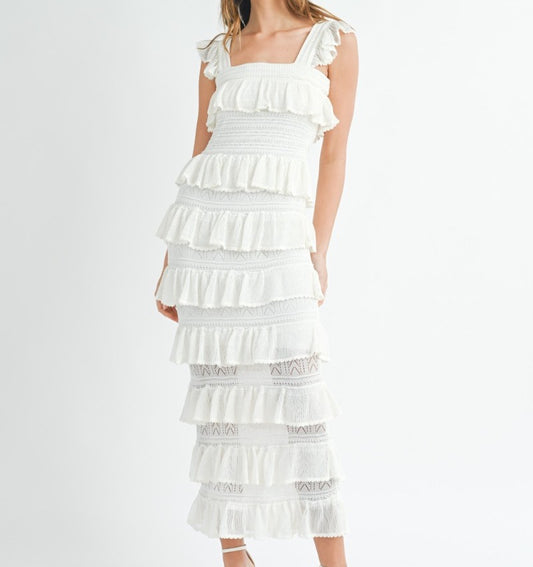 Heidi Knit Tiered Midi