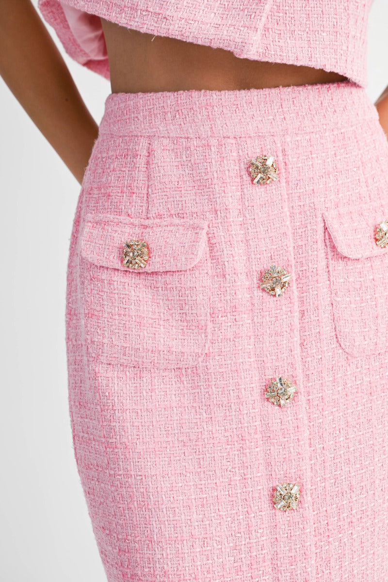 Athena Pink Tweed