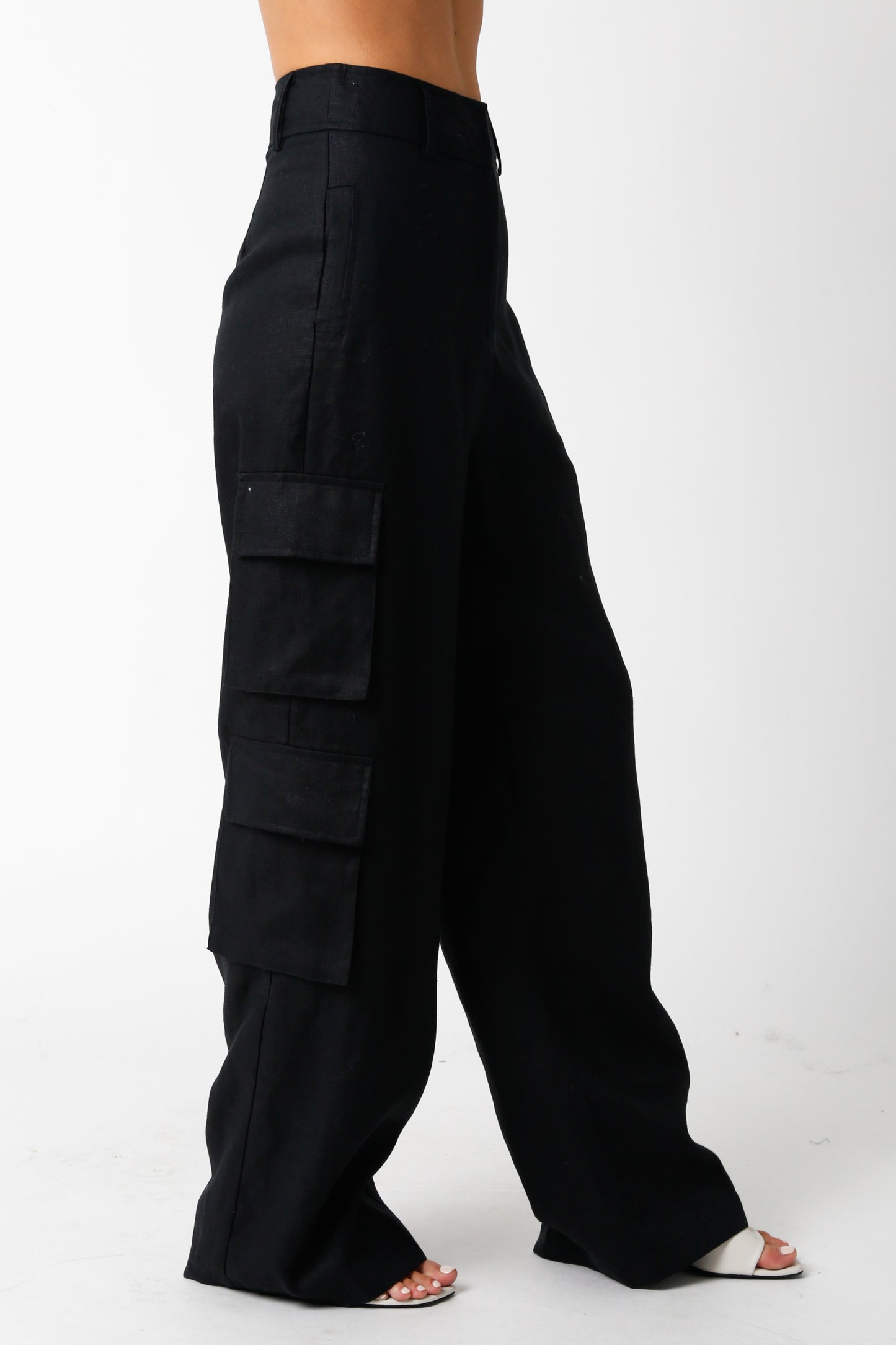 Lily Linen Cargo Pants